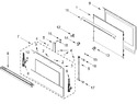 Diagram for Oven Door Parts