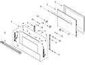 Diagram for Lower Oven Door Parts