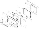Diagram for Oven Door Parts