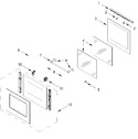 Diagram for Oven Door Parts