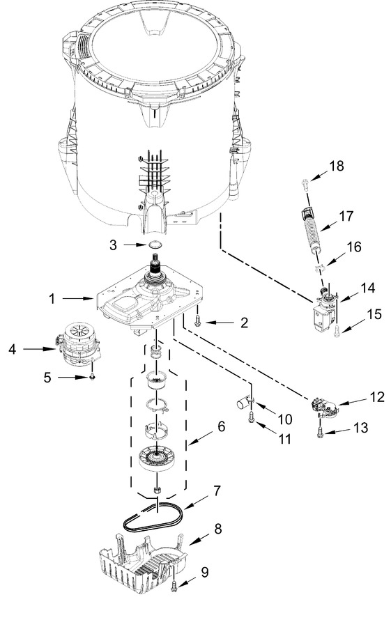 Diagram for WTW5105HW4