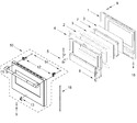 Diagram for Oven Door Parts