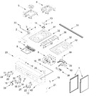 Diagram for Cooktop, Burner And Grate Parts