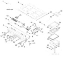 Diagram for Cooktop, Console, And Griddle Parts