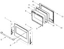 Diagram for Oven Door Parts