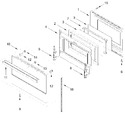 Diagram for Oven Door Parts