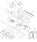 Diagram for Cooktop, Burner And Grate Parts
