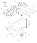 Diagram for Cooktop, Burner And Grate Parts