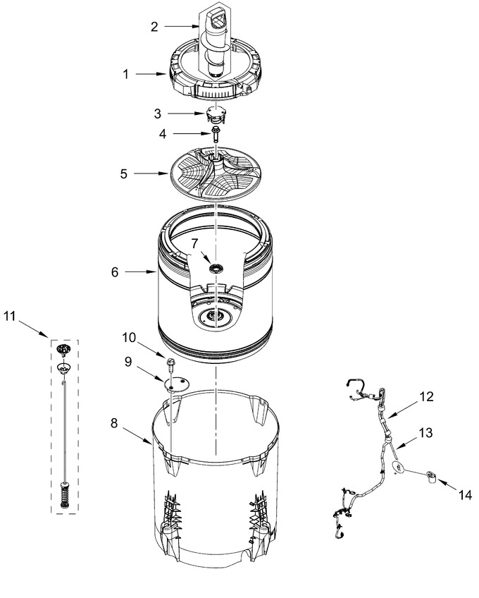 Diagram for WTW8127LW2