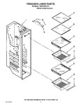Diagram for 04 - Freezer Liner Parts