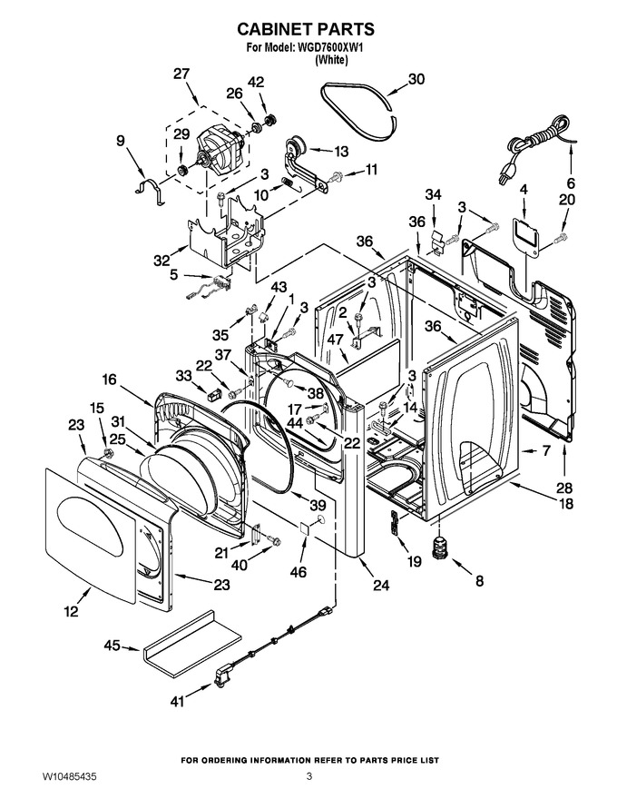 Diagram for WGD7600XW1
