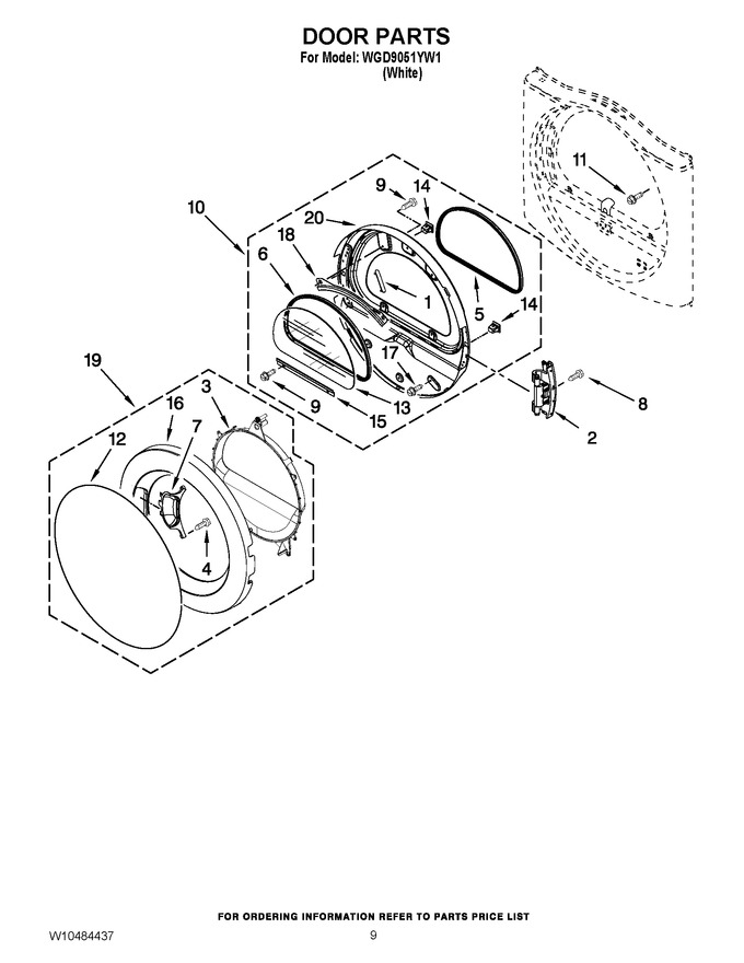 Diagram for WGD9051YW1