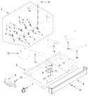 Diagram for Burner Box, Gas Valves And Switch Parts