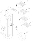 Diagram for Freezer Liner Parts