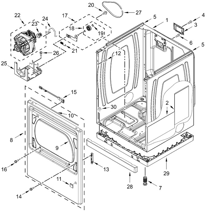 Diagram for WED8127LW3