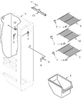 Diagram for Freezer Liner Parts