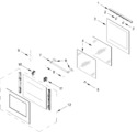 Diagram for Oven Door Parts