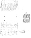 Diagram for Dishrack Parts