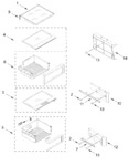 Diagram for Refrigerator Shelf Parts