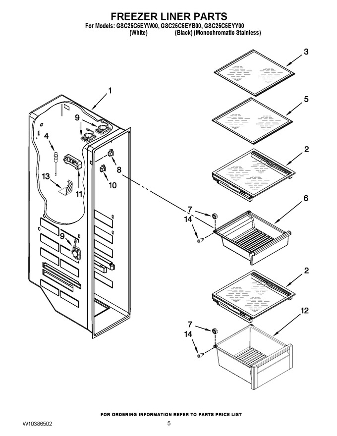Diagram for GSC25C5EYW00