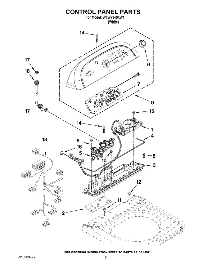 Diagram for WTW7340XW1