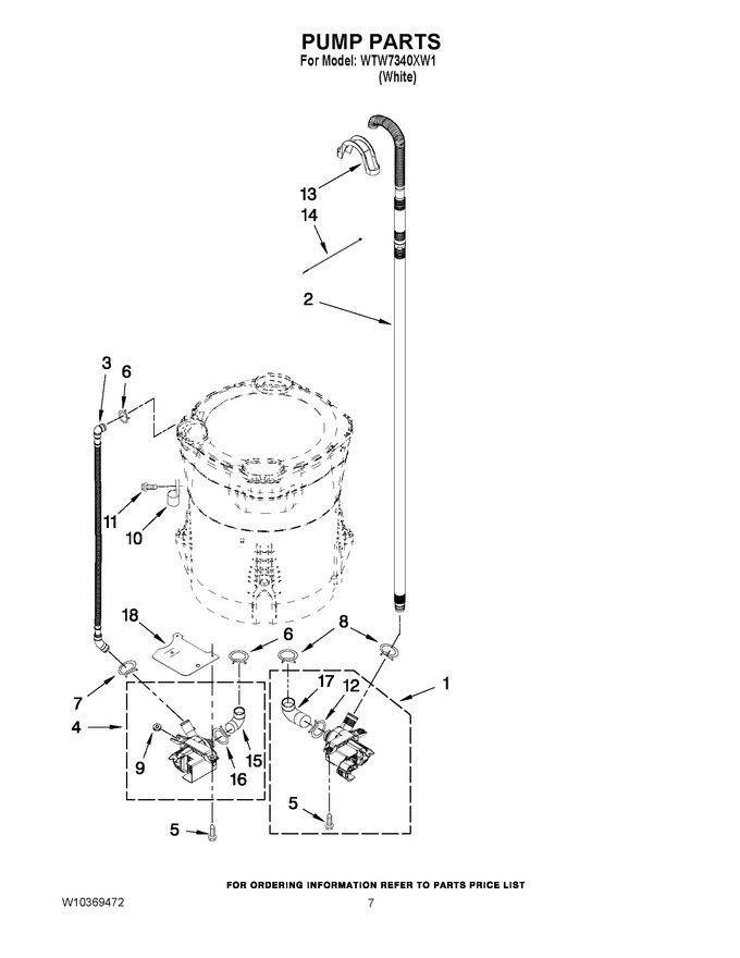 Diagram for WTW7340XW1