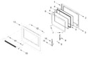 Diagram for Upper Oven Door Parts