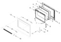 Diagram for Lower Oven Door Parts
