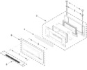 Diagram for Microwave Door Parts