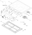 Diagram for Cooktop Parts