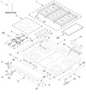 Diagram for Cooktop Parts