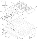 Diagram for Cooktop Parts
