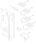 Diagram for Freezer Liner Parts