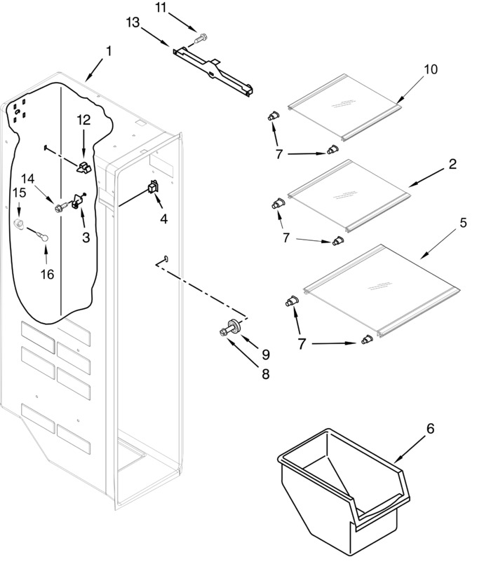 Diagram for WRS325SDHW00