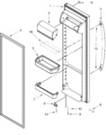 Diagram for Refrigerator Door Parts