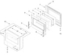 Diagram for 30-in Oven Door Parts