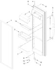 Diagram for Refrigerator Door Parts