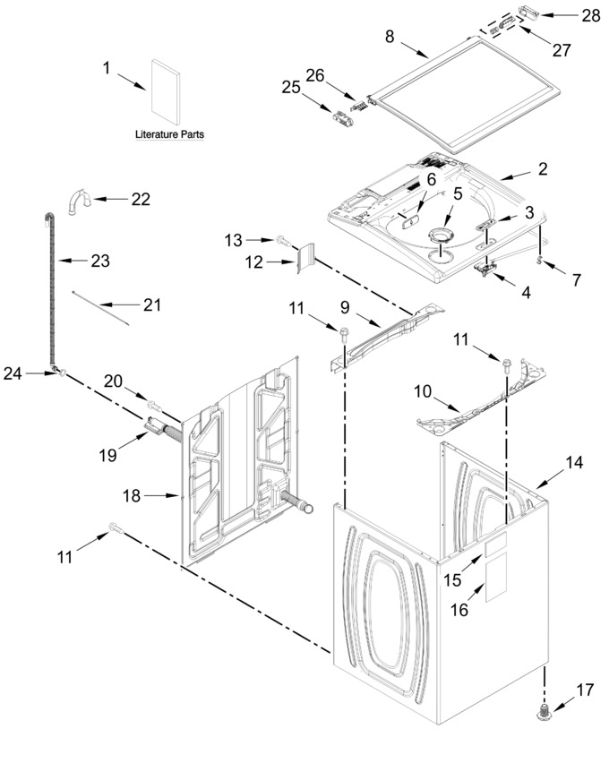 Diagram for WTW5057LW1