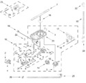 Diagram for Pump, Washarm And Motor Parts