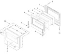 Diagram for Oven Door Parts