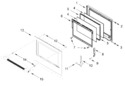 Diagram for Lower Oven Door Parts