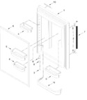 Diagram for Refrigerator Door Parts