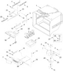 Diagram for Freezer Liner And Icemaker Parts