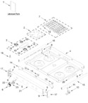 Diagram for Cooktop Parts
