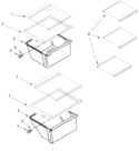 Diagram for Refrigerator Shelf Parts