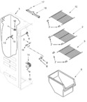 Diagram for Freezer Liner Parts
