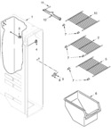 Diagram for Freezer Liner Parts