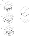 Diagram for Refrigerator Shelf Parts