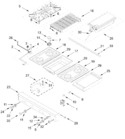 Diagram for Cooktop, Burner, Griddle, And Grill Parts