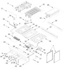 Diagram for Cooktop, Burner, And Grill Parts